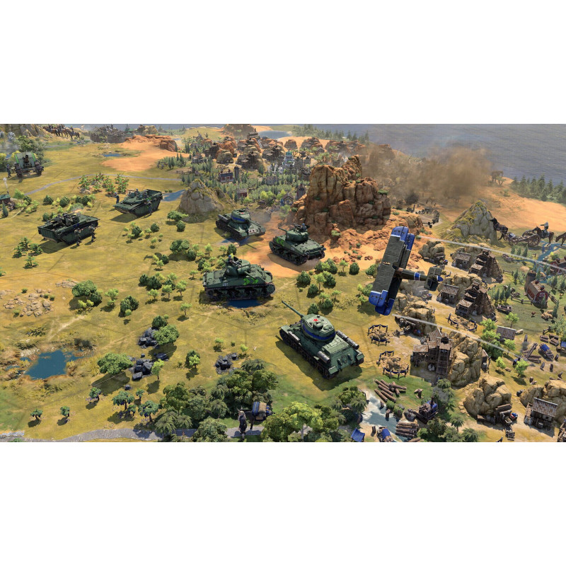 Captura de pantalla del gameplay de Sid Meiers Civilization VII en PlayStation 5 mostrando estrategia y civilizaciones.