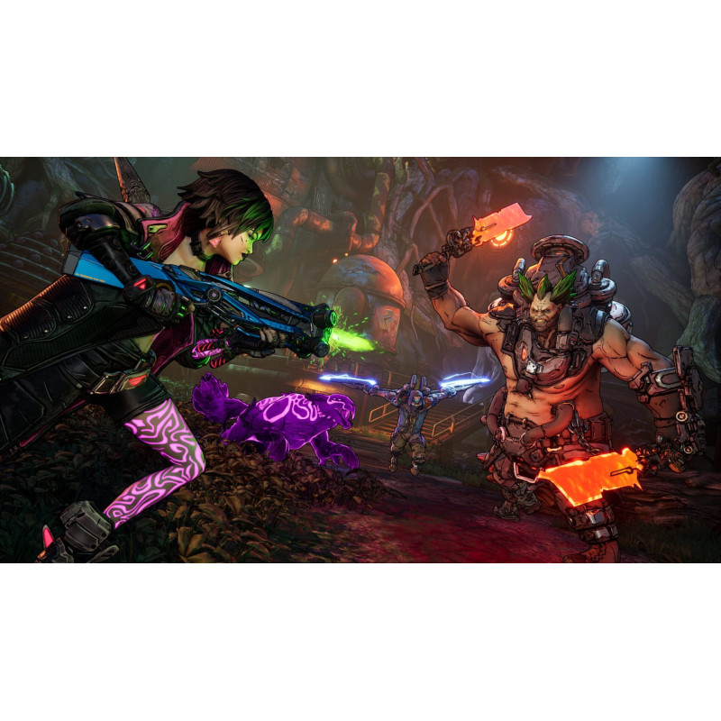 Captura de pantalla del gameplay de Borderlands 4 para Xbox mostrando acción intensa y gráficos vibrantes