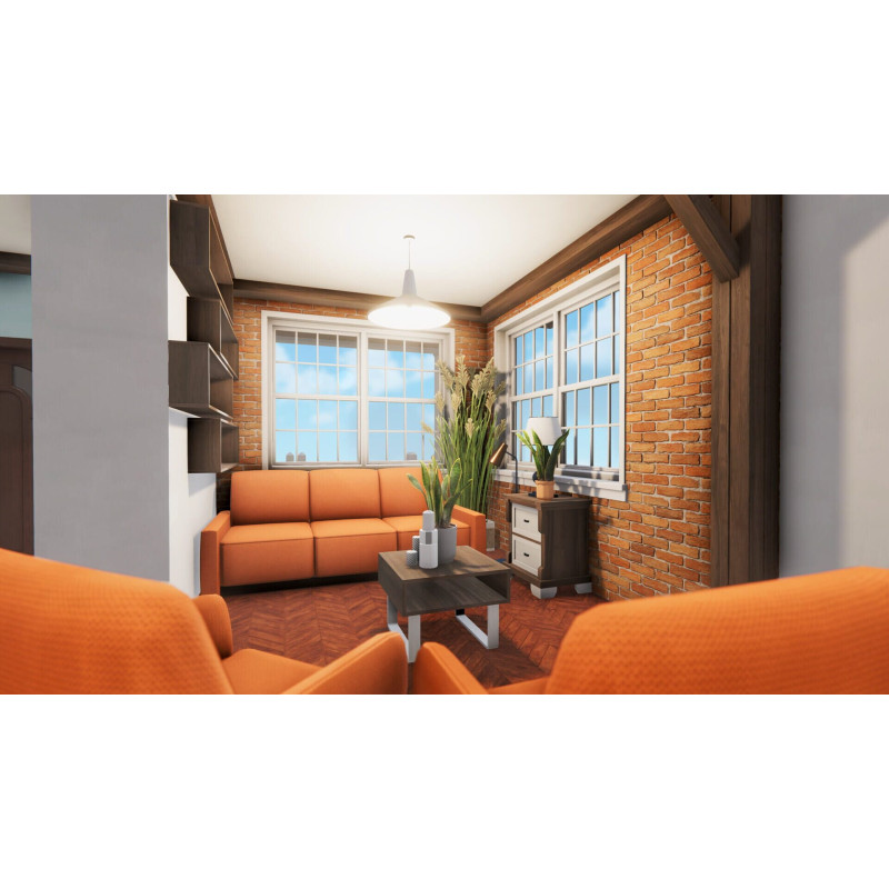 Captura de pantalla del gameplay de House Flipper 2 en PlayStation 5 mostrando la renovación de una casa