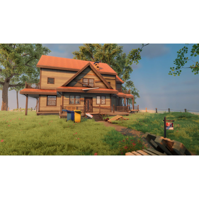 Captura de pantalla del gameplay de House Flipper 2 en PlayStation 5 mostrando la renovación de una casa