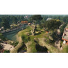 Captura de pantalla del gameplay de Planet Zoo en PlayStation 5 mostrando la construcción de un zoológico.