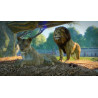 Captura de pantalla del gameplay de Planet Zoo en PlayStation 5 mostrando la construcción de un zoológico.