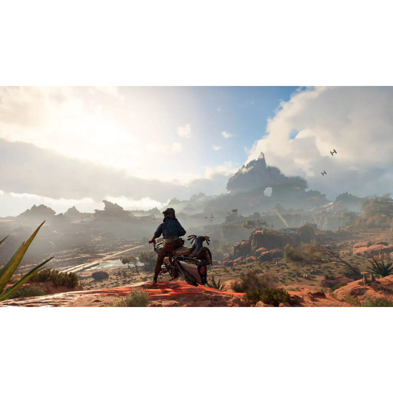 Captura de pantalla del gameplay de Star Wars Outlaws para PlayStation 5 mostrando acción intensa en el universo de Star Wars
