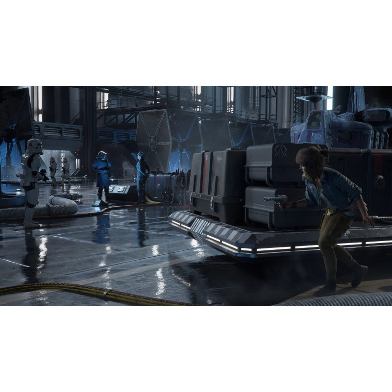 Captura de pantalla del gameplay de Star Wars Outlaws para PlayStation 5 mostrando acción espacial intensa