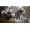 Captura de pantalla del gameplay de Elden Ring: Shadow of the Erdtree para PlayStation 5 mostrando acción intensa
