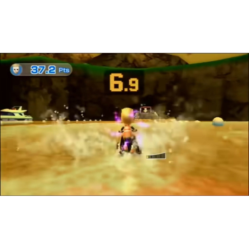 Captura de pantalla del gameplay de Nintendo Switch Sports para Nintendo Switch mostrando acción deportiva en el juego