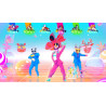 Captura de pantalla del gameplay de Just Dance 2025 Edition para Nintendo Switch mostrando movimientos de baile.