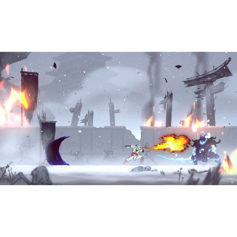 Captura de pantalla del gameplay de Shinobi: Art of Vengeance para Nintendo Switch mostrando acción intensa.