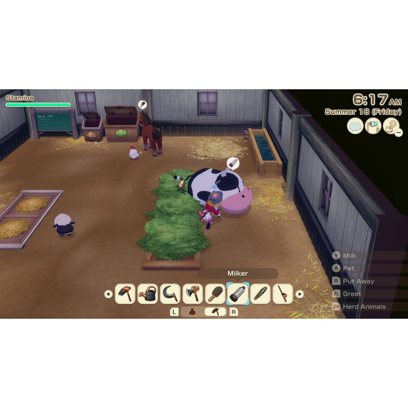 Captura de pantalla del gameplay de Story of Seasons Grand Bazaar Limited Edition para Nintendo Switch