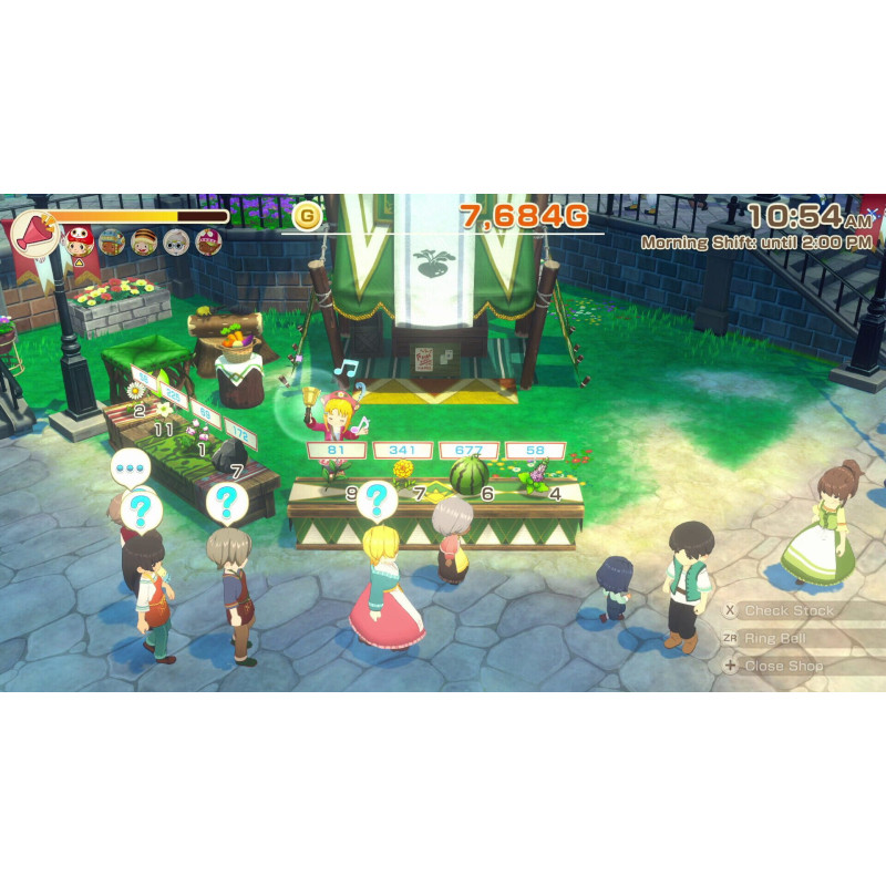 Captura de pantalla del gameplay de Story of Seasons Grand Bazaar Limited Edition para Nintendo Switch