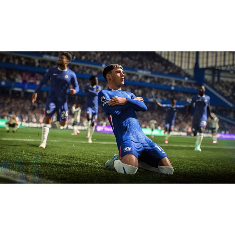 Captura de pantalla del gameplay de EA SPORTS FC 26 para Nintendo Switch mostrando acción en el campo.