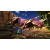 Captura de pantalla del gameplay de Sonic Racing CrossWorlds en Nintendo Switch mostrando acción emocionante en la pista.