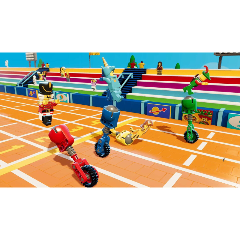 Captura de pantalla del gameplay de LEGO PARTY! para Nintendo Switch mostrando acción divertida y colorida