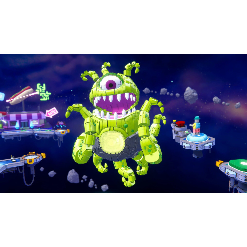 Captura de pantalla del gameplay de LEGO PARTY! para Nintendo Switch mostrando una divertida partida multijugador