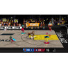 Captura de pantalla del gameplay de NBA Bounce para Nintendo Switch mostrando acción en la cancha