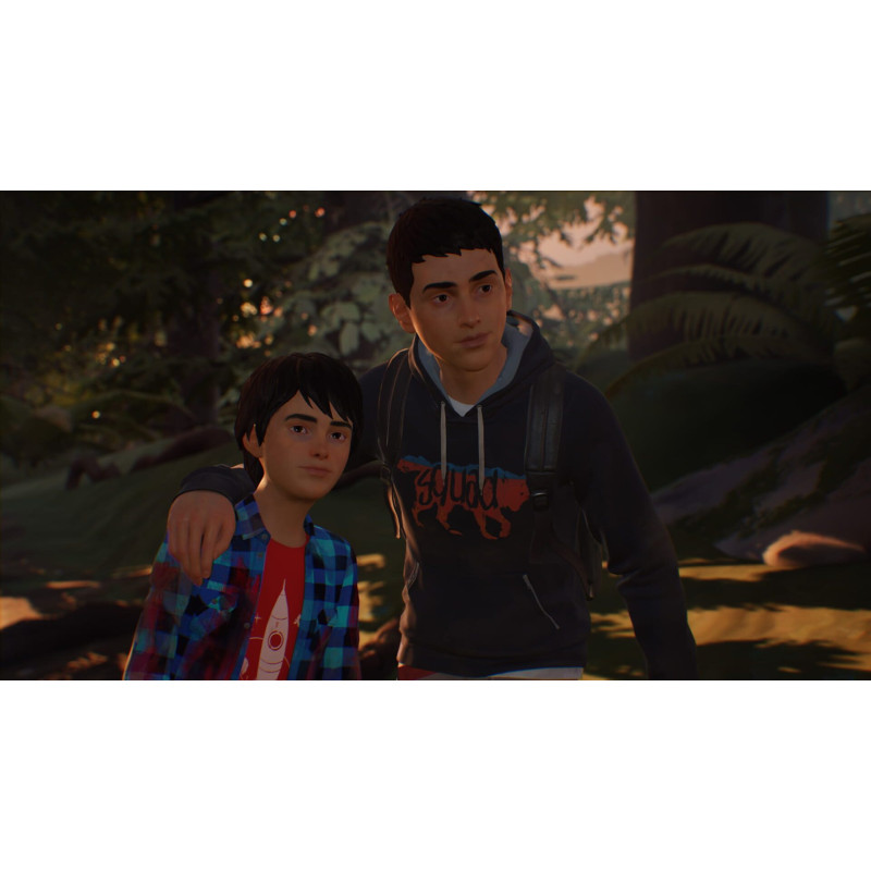 Captura de pantalla del gameplay de Life is Strange 2 en Nintendo Switch mostrando una escena emocionante del juego