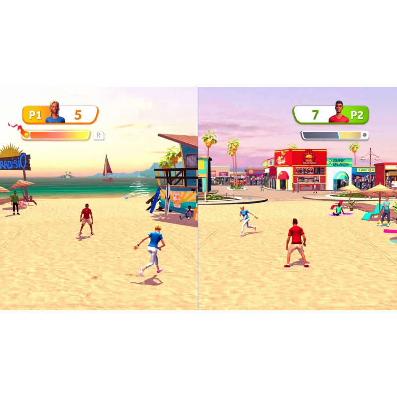 Captura de pantalla del gameplay de Sports Party para Nintendo Switch mostrando acción multijugador divertida