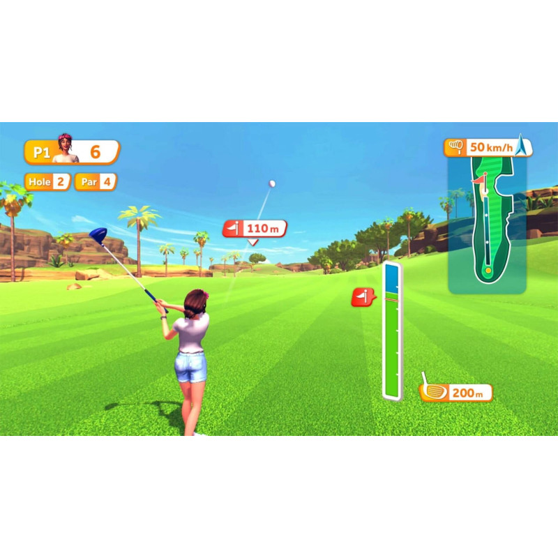 Captura de pantalla del gameplay de Sports Party para Nintendo Switch mostrando una divertida competición deportiva