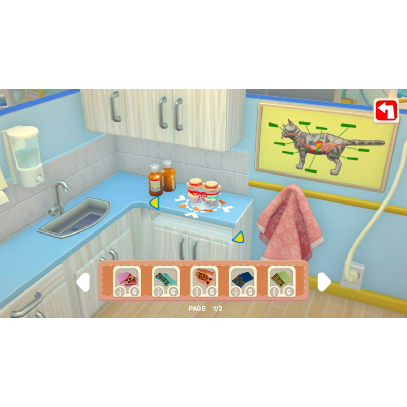 Captura de pantalla del gameplay de My Universe: Pet Clinic Cats & Dogs para Nintendo Switch