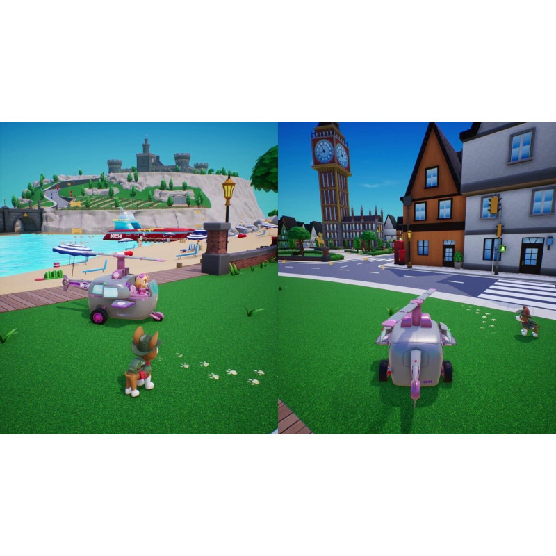 Captura de pantalla del gameplay de PAW PATROL WORLD para Nintendo Switch mostrando acción y aventuras en el juego.