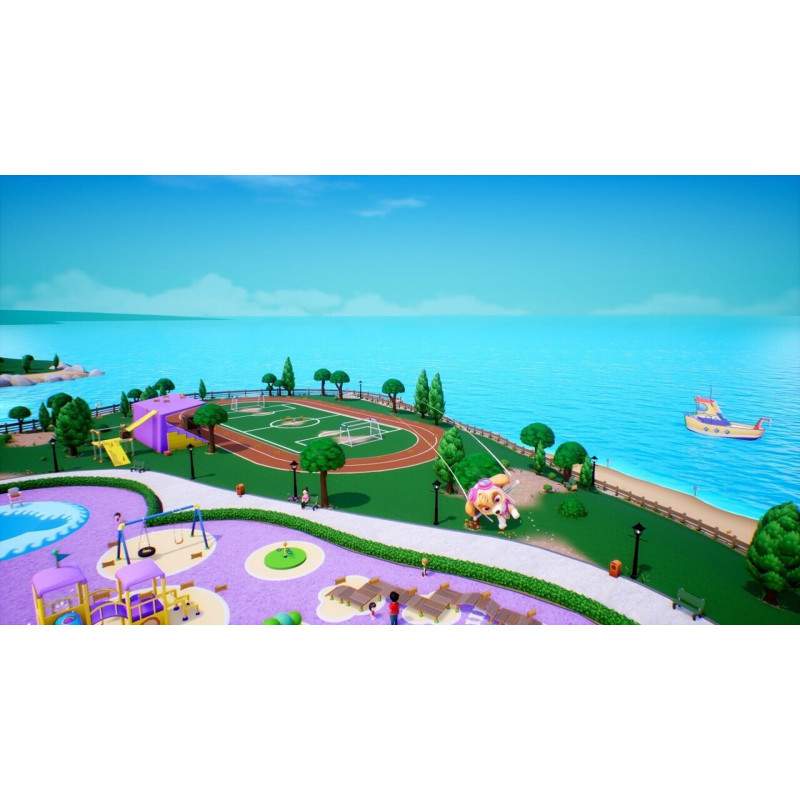 Captura de pantalla del gameplay de PAW PATROL WORLD para Nintendo Switch mostrando acción y aventura en el juego