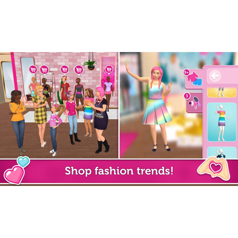 Captura de pantalla del gameplay de Barbie Dreamhouse Adventures para Nintendo Switch