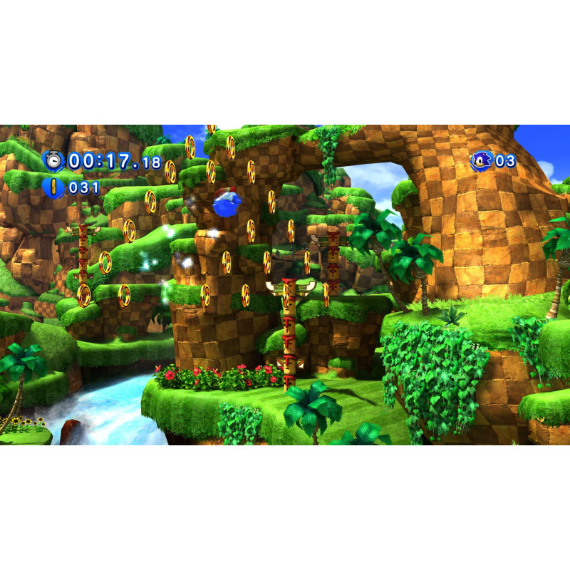Captura de pantalla del gameplay de Sonic X Shadow Generations para PlayStation 4 mostrando acción intensa en el juego.