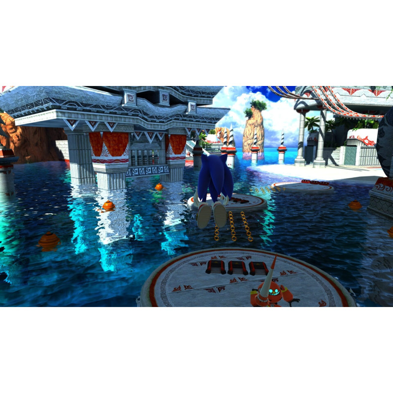 Captura de pantalla del gameplay de Sonic X Shadow Generations para PlayStation 4 mostrando acción intensa del juego