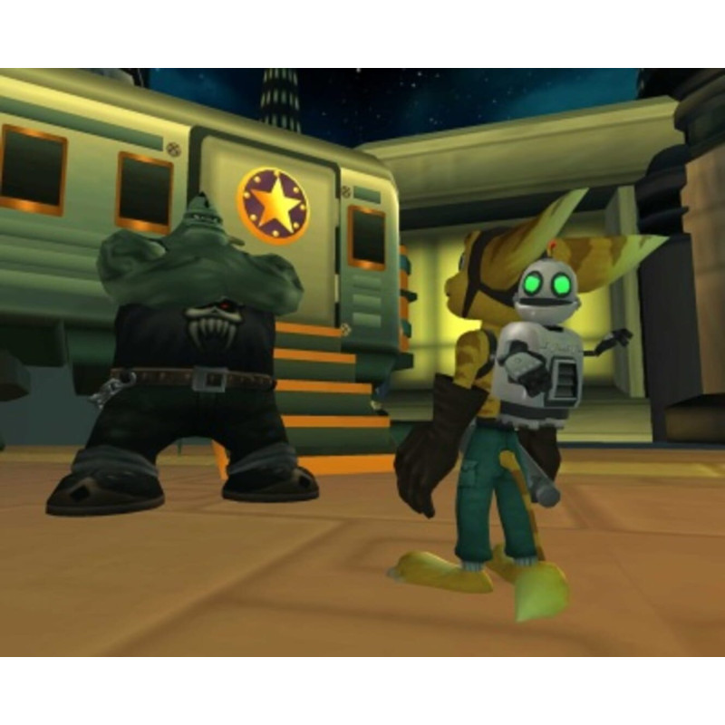 Captura de pantalla del gameplay de Ratchet & Clank para PlayStation 4 mostrando acción y gráficos vibrantes