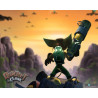 Captura de pantalla del gameplay de Ratchet & Clank para PlayStation 4 mostrando acción y gráficos vibrantes