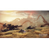 Captura de pantalla del gameplay de Horizon II Forbidden West para PlayStation 4 mostrando acción en el mundo abierto