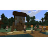 Captura de pantalla del gameplay de Minecraft en PlayStation 4 mostrando construcción y exploración en el mundo abierto