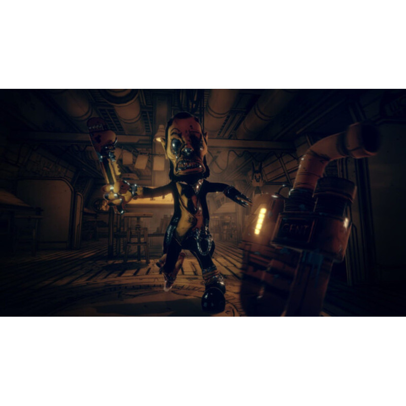 Captura de pantalla del gameplay de Bendy and the Dark Revival para PlayStation 5 mostrando acción intensa