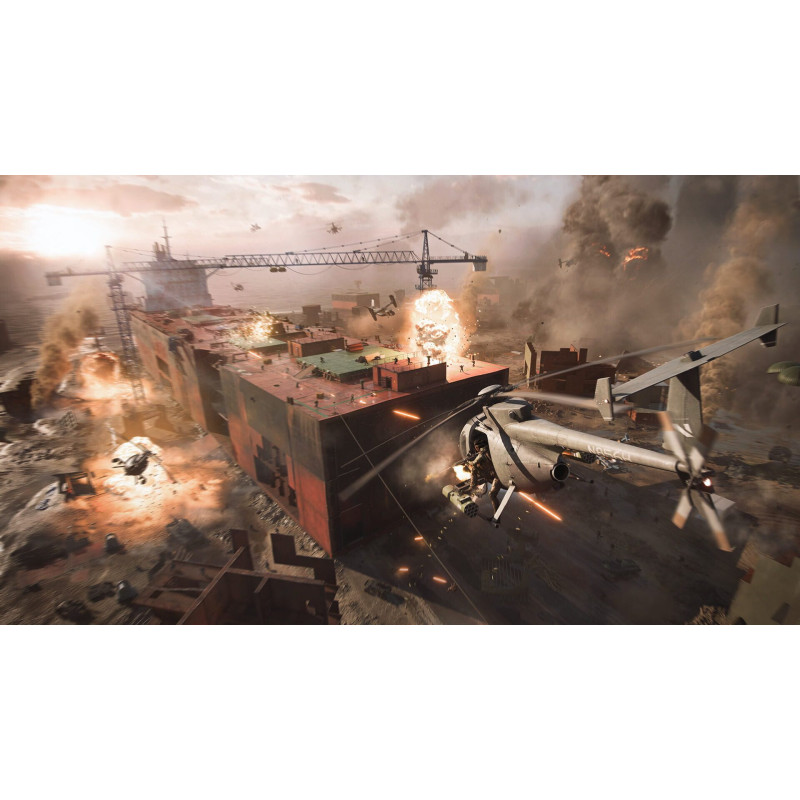 Captura de pantalla del gameplay de Battlefield 6 en PlayStation 5 mostrando acción intensa y gráficos impresionantes