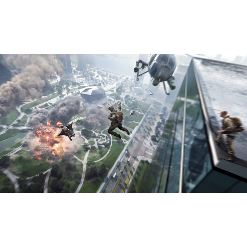 Captura de pantalla del gameplay de Battlefield 6 en PlayStation 5 mostrando acción intensa y gráficos realistas
