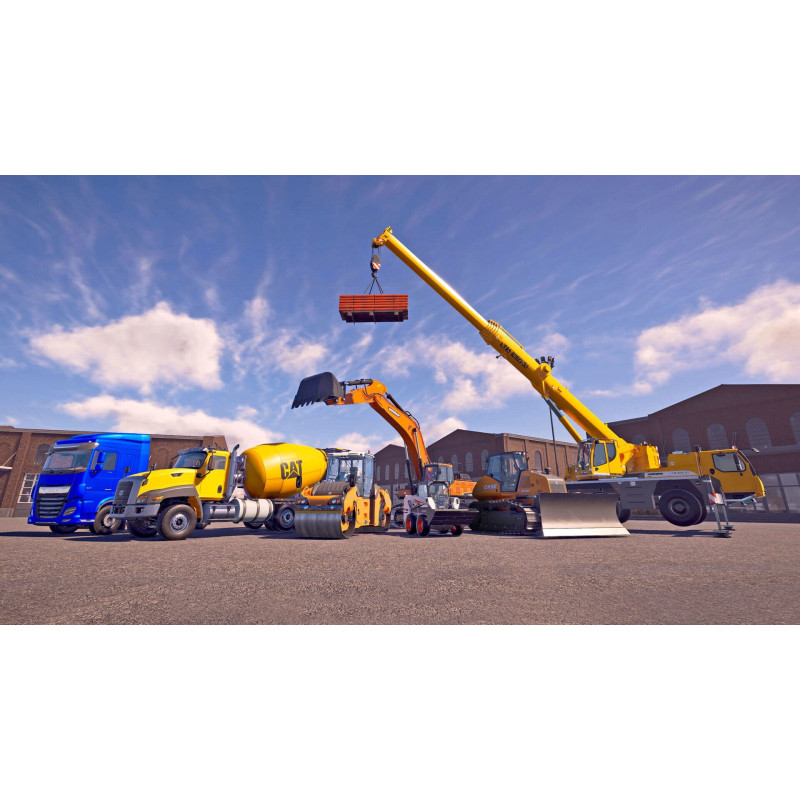 Captura de pantalla del gameplay de Construction Simulator para PlayStation 5 mostrando la construcción en acción