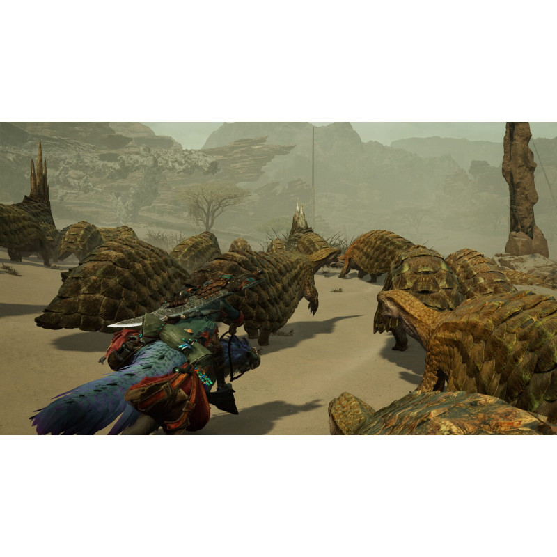 Captura de pantalla del gameplay de Monster Hunter Wilds para Xbox mostrando acción intensa y gráficos impresionantes