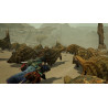 Captura de pantalla del gameplay de Monster Hunter Wilds para Xbox mostrando acción intensa y gráficos impresionantes