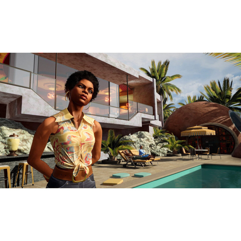 Captura de pantalla del gameplay de Agatha Christie: Death on the Nile para Xbox mostrando una escena de misterio
