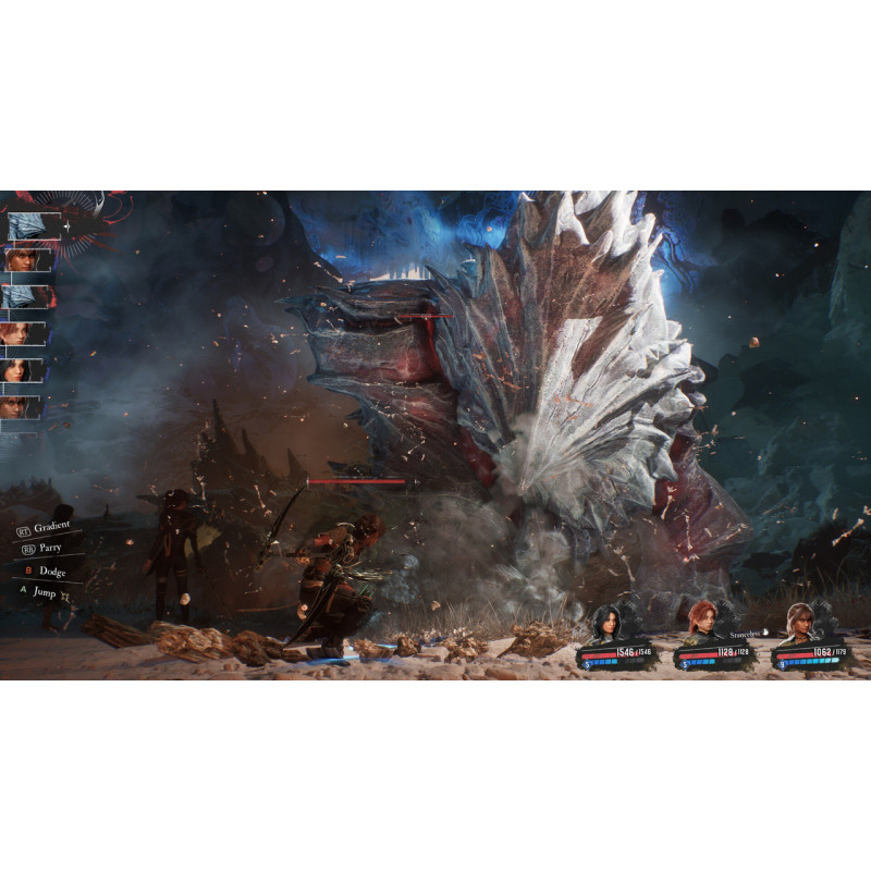 Captura de pantalla del gameplay de Clair Obscur: Expedition 33 para Xbox mostrando acción intensa y gráficos detallados