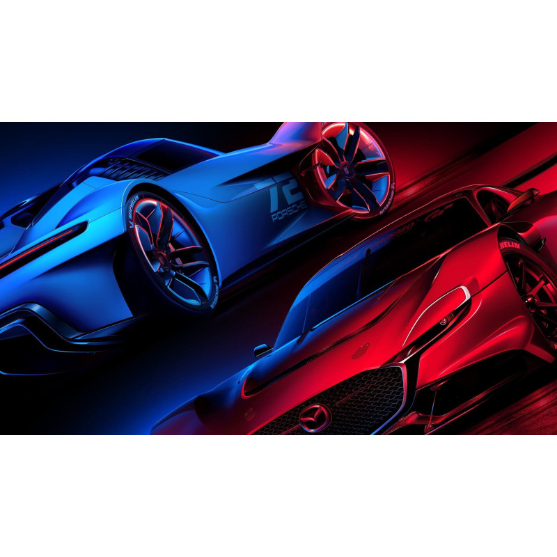 Captura de pantalla del gameplay de Gran Turismo 7 para PlayStation 4 mostrando una carrera emocionante.