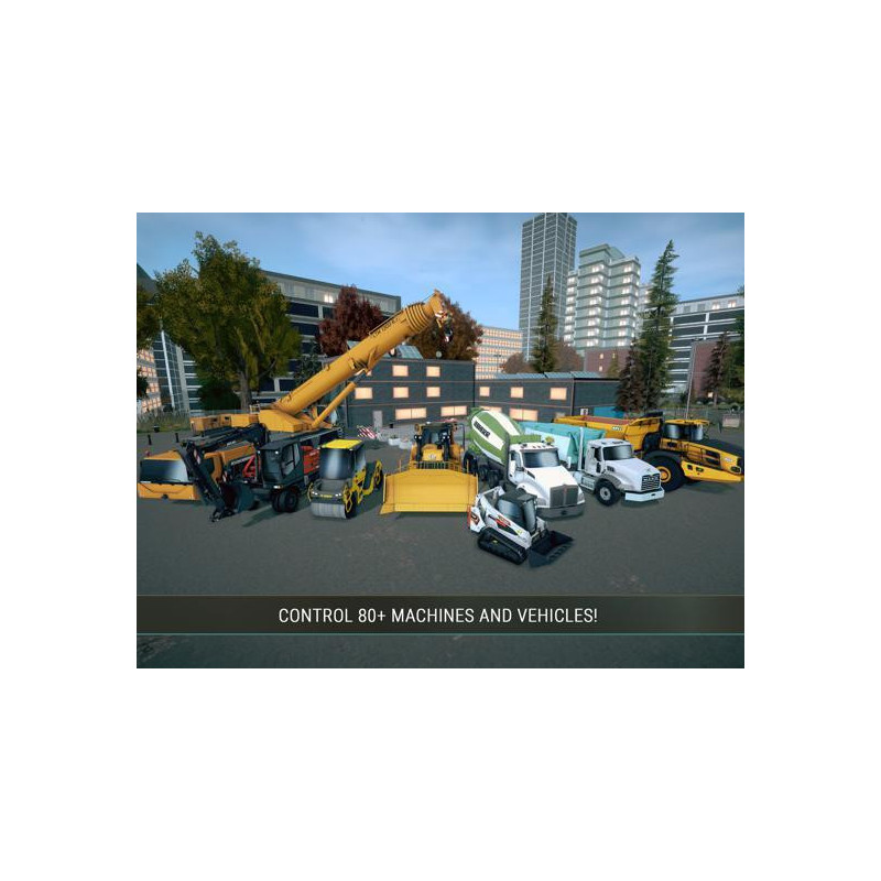 Captura de pantalla del gameplay de Construction Simulator 4 para Nintendo Switch mostrando construcción en acción