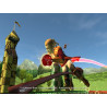 Captura de pantalla del gameplay de Harry Potter Campeones de Quidditch para PlayStation 4 mostrando acción en el campo.