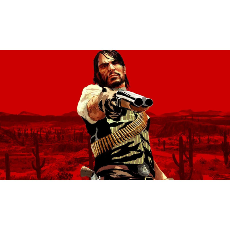 Captura de pantalla del gameplay de Red Dead Redemption en Nintendo Switch mostrando acción en el juego