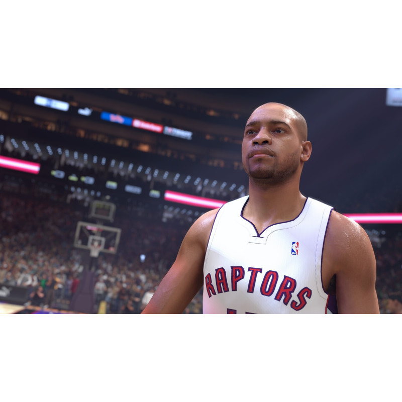 Captura de pantalla del gameplay de NBA 2K25 en Nintendo Switch mostrando acción en la cancha