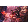 Captura de pantalla del gameplay de Spider-Man: Miles Morales para PlayStation 5 mostrando acción en la ciudad