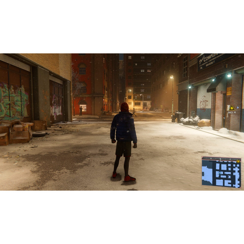 Captura de pantalla del gameplay de Spider-Man: Miles Morales en PlayStation 5 mostrando acción emocionante