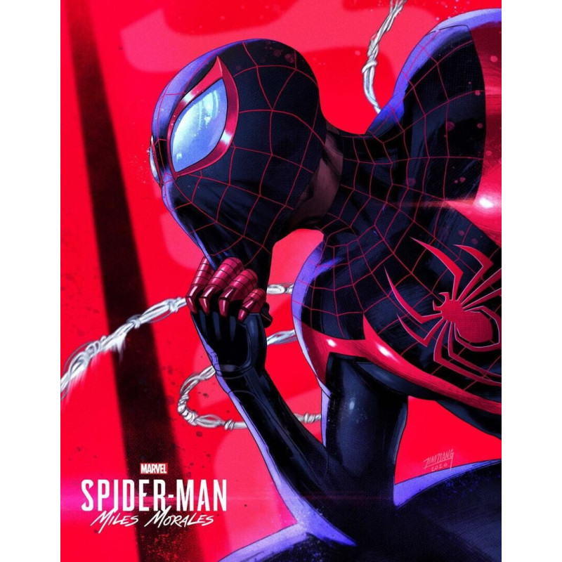 Captura de pantalla del gameplay de Spider-Man: Miles Morales para PlayStation 5 mostrando acción emocionante