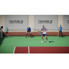 Captura de pantalla del gameplay de Tennis World Tour 2 para Nintendo Switch mostrando un emocionante partido de tenis