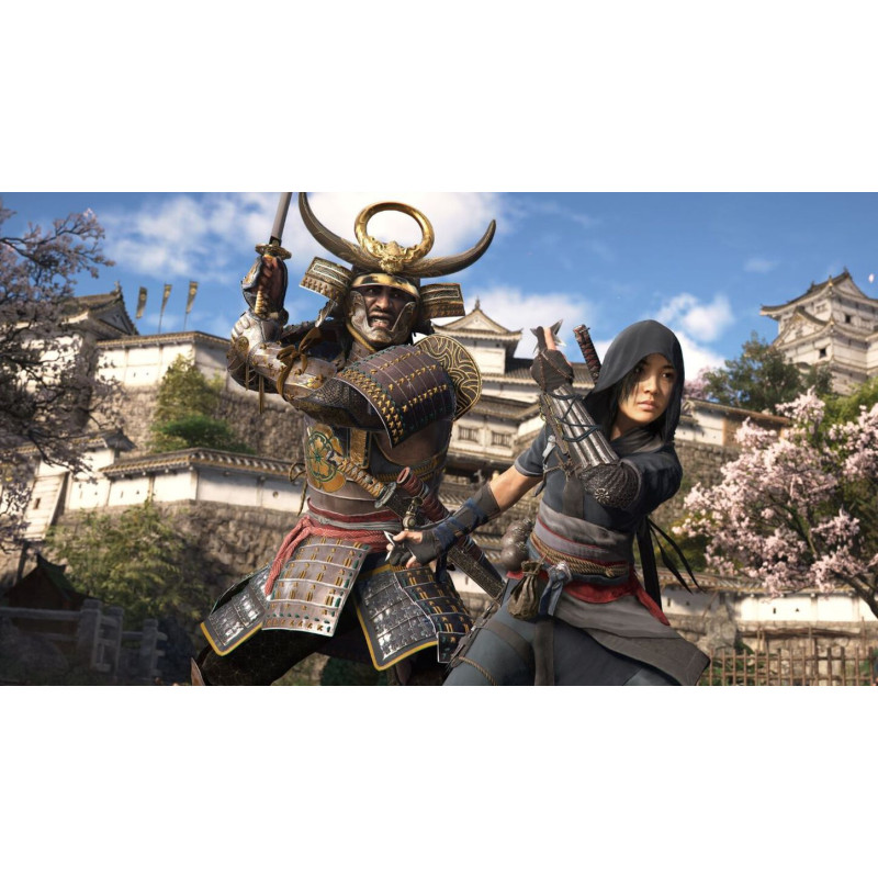 Captura de pantalla del gameplay de Assassins Creed Shadows para PlayStation 5 mostrando acción intensa en el juego
